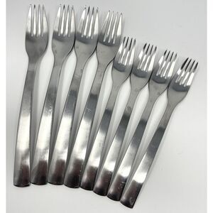 8 Gourmet Settings PARK CARRY ON MATTE Stainless 4 Dinner 8” 4 Salad 7” Forks